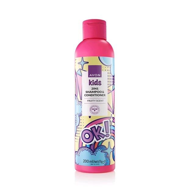 Girls Hair & Body trio avon fruity scent detangle spray body wash 2 in 1 shampoo & conditioner 2