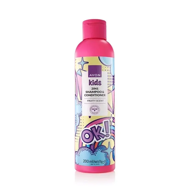 Girls Hair & Body trio avon fruity scent detangle spray body wash 2 in 1 shampoo & conditioner 2