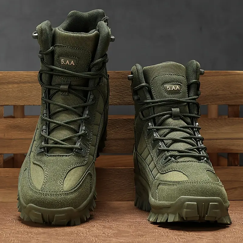 Autumn and winter new men's boots outdoor lace-up hiking shoes anti-slip wear large size boots trend fashion ankle boots 4