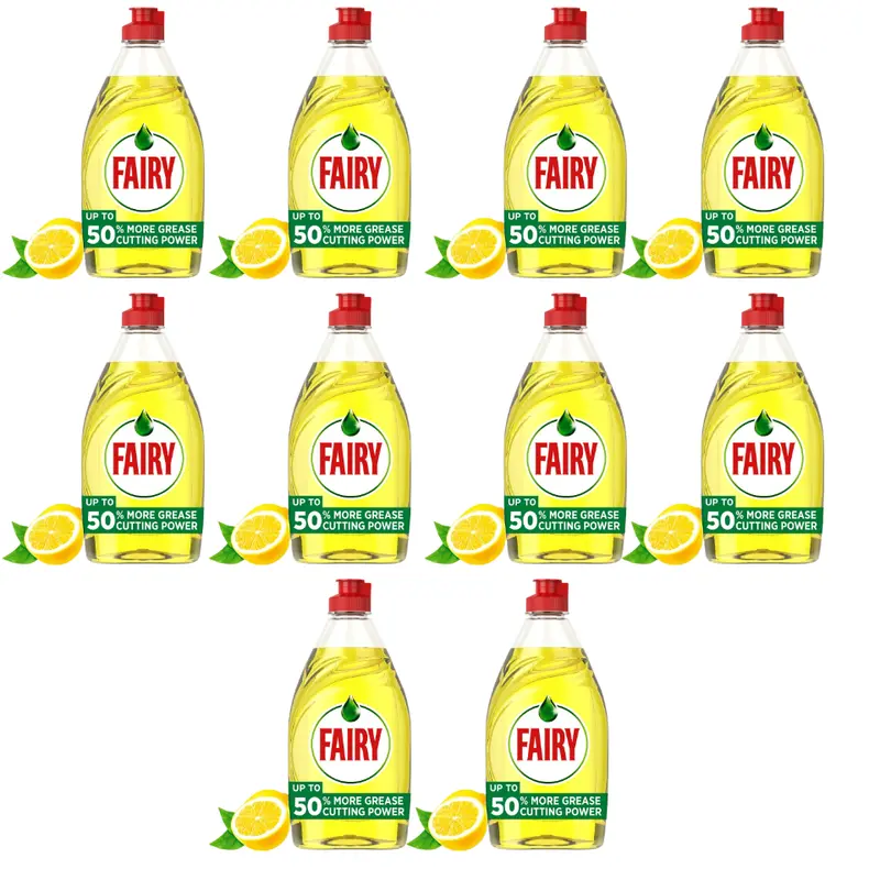Fairy Lemon Washing Up Liquid 320Ml (x 10 Bottles) 3
