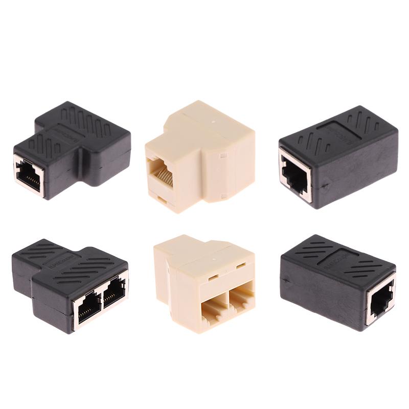 Product Introduction of RJ45 1 To 1/2 LAN Ethernet Network Cable Female Splitter Adapter Connector Splitter Extender Plug Network Tee Head Connection 43