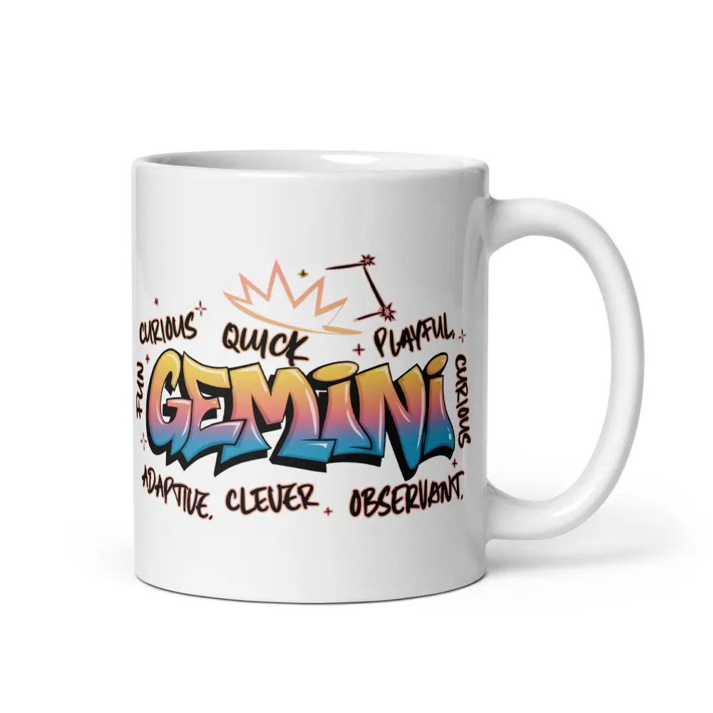 Gemini Zodiac Sign Mug - The Perfect Birthday Gift For Him or Her