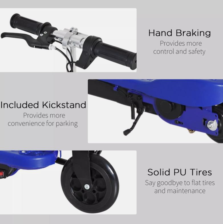 Folding Kids Electric Scooter for 7-14, Blue - Fun and Safe Outdoor Toy for Ages 7-14 3