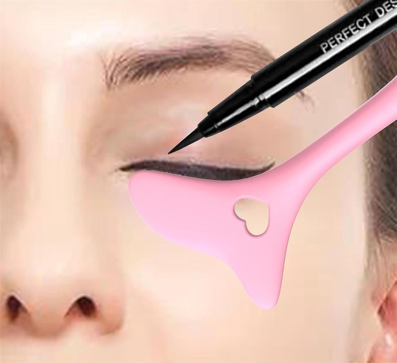 Onlineforu LTD Pink Y Style Makeup Silicone Eyeliner Smokey Eyeshadow Drawing Guide Tool Durable and Flawless 0