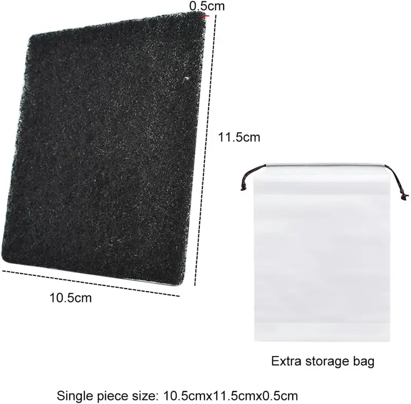 Carbon Filter for Cat Litter Box,Replacement Cat Litter Boxes Filters,Cat Litter Pans Odor Carbon Filters,Activated Charcoal Filter Mat,Odor Control & Air Purification,10.5x11.5cm,15pcs 1