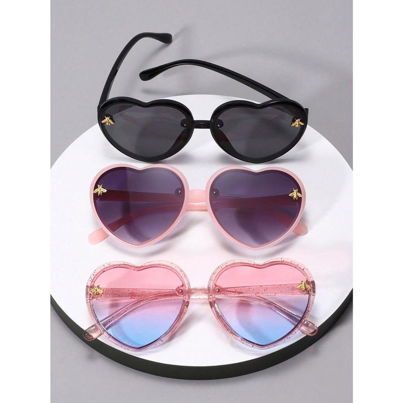 3pcs/Set Heart Shaped Fashionable Children Fashion Glasses 1
