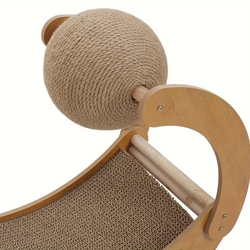 Product Introduction of Moonboat Shape Cat Tree Scratching Post Board Climbing Activity Centre Bed Sofa Toys Scratcher with Ball cat  furniture 5