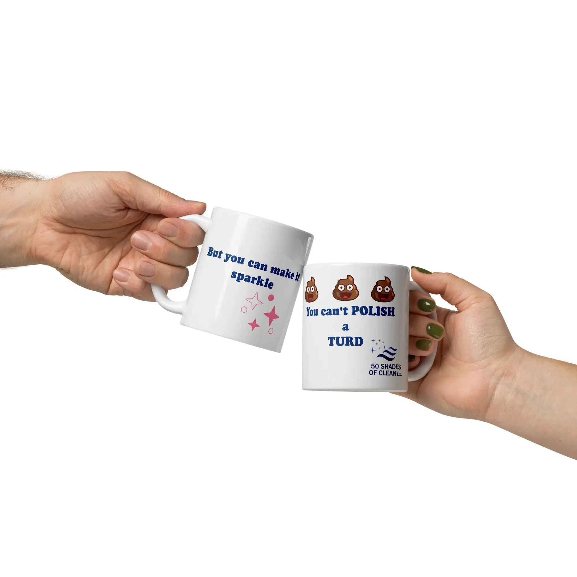 Quirky mugs by 50 shades of clean Ltd