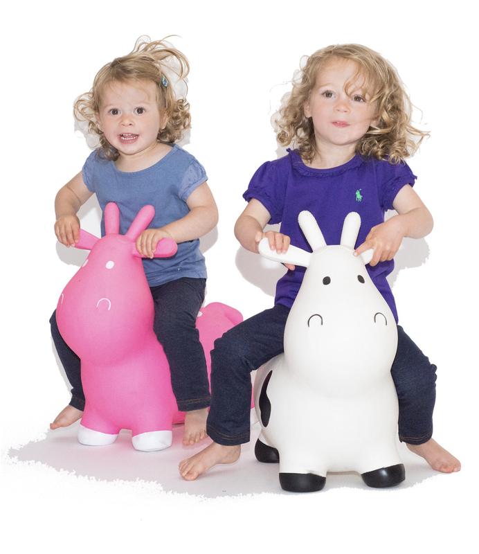 Pink Cow - Happy Hopperz Children Toy for Boys and Girls. Our kid's toy is perfect for muscle and core development, an educational toy, or a kids' gift. This pink animal hopper is great for hours of endless fun and can be used as an outdoor or indoor toy. 3