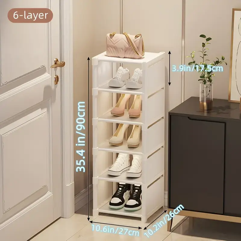Space-Saving Multi-Layer Folding Shoe Rack Modular - Versatile Storage Organizer For Entryway, Bedroom, And Hallway Shoe Storage Organizer 3