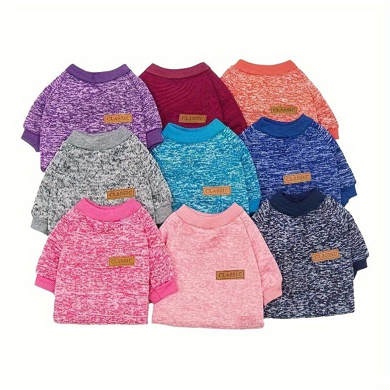 Cozy Fleece-Lined Pet Hoodie for Small Dogs & Cats - Warm Winter Apparel in 8 Colors, Polyester Blend, Headset Design, Perfect for French Bulldogs & Chihuahuas - XS/S/M/L/XL 2