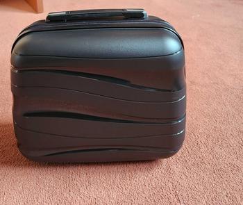 Product Review of [MissLulu Bags] Wave Design Lightweight Polypropylene Hard Shell 14'' Vanity Case (5 Colours) from B**b ** 0