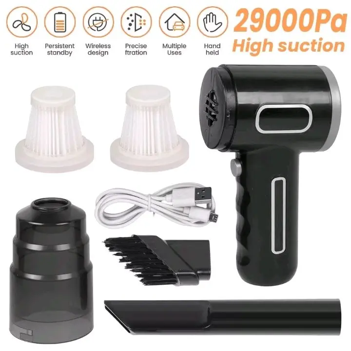 Powerful Cordless Car Vacuum Cleaner with Strong Suction for Wet/Dry Cleaning 2