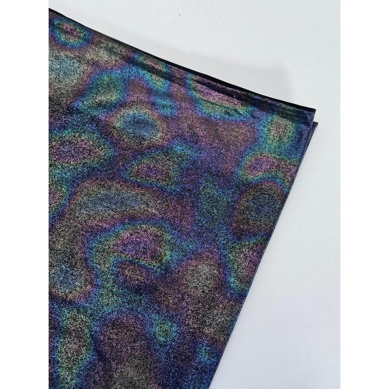 FS1135 Hologram Rainbow Foil Spandex Fabric 0