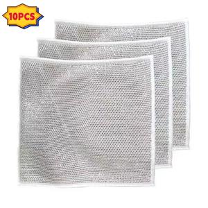 【FONOK】10/30/50PCS Wet and dry super cleaning power kitchen dishcloth universal wire cloth  Reusable Powerful cleaning effect