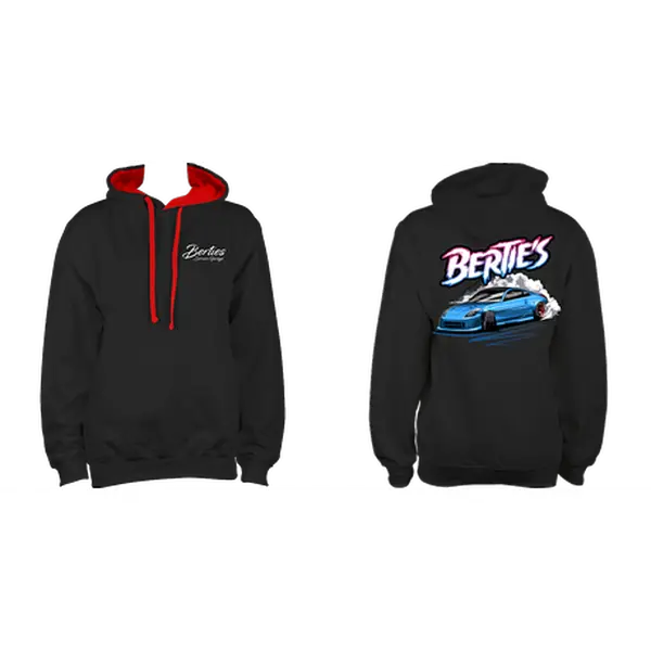Bertie's Service Garage V8 350Z Drift Car Hoodie