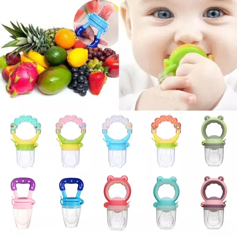Baby Feeding Dummy Nibbles Weaning Nutrition Pacifier Fresh Food Fruit Feeder.