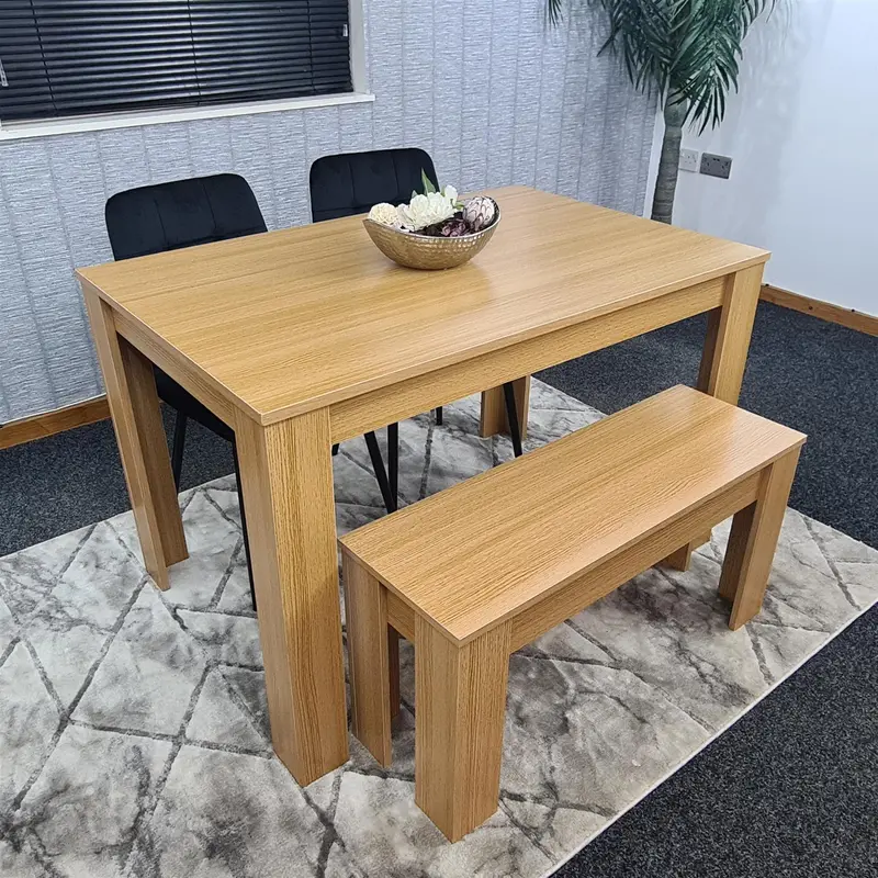 Dining Table Set with 2 Chairs Dining Room and Kitchen table set of 2, and Benches 8