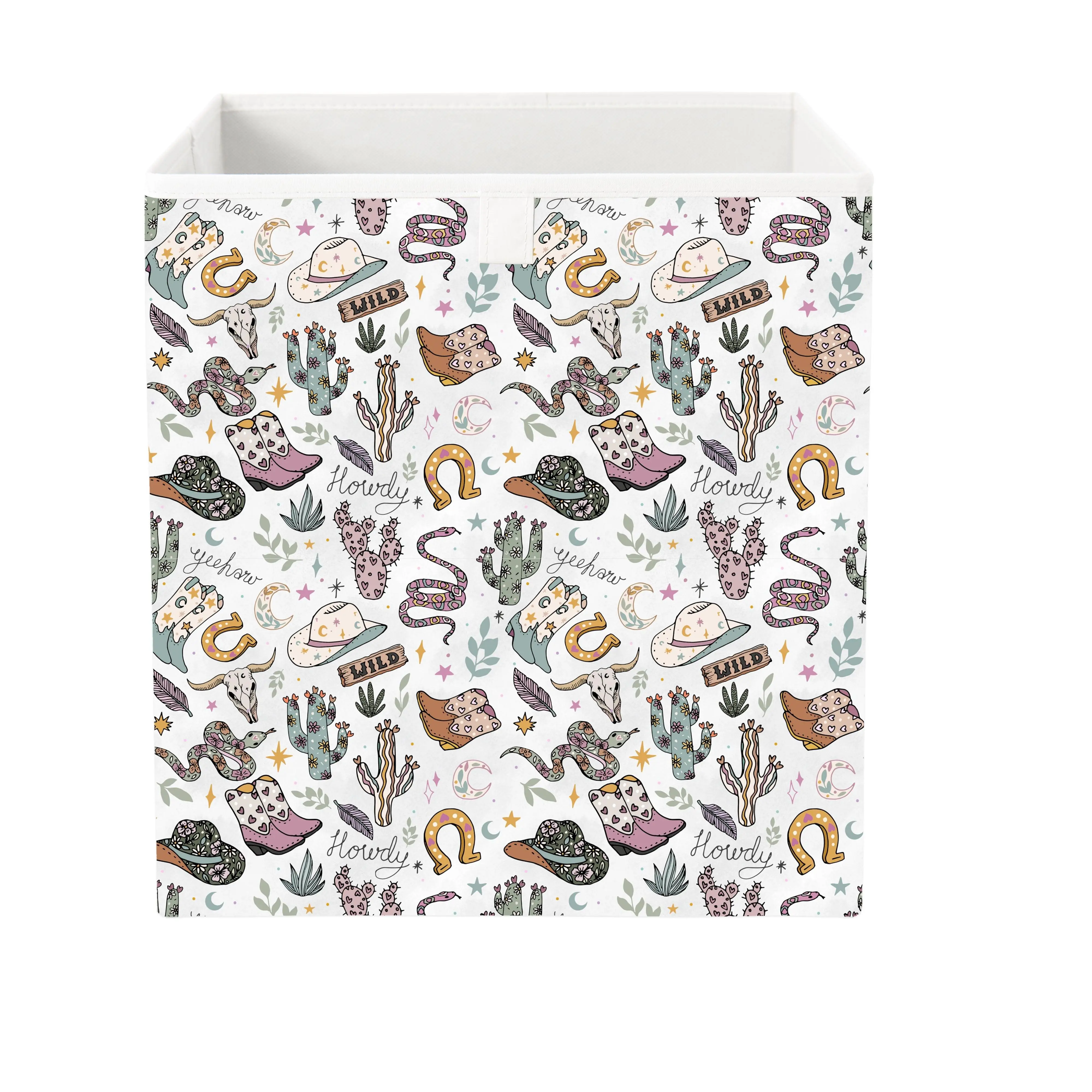 Cube Storage Box - Wild West Pink