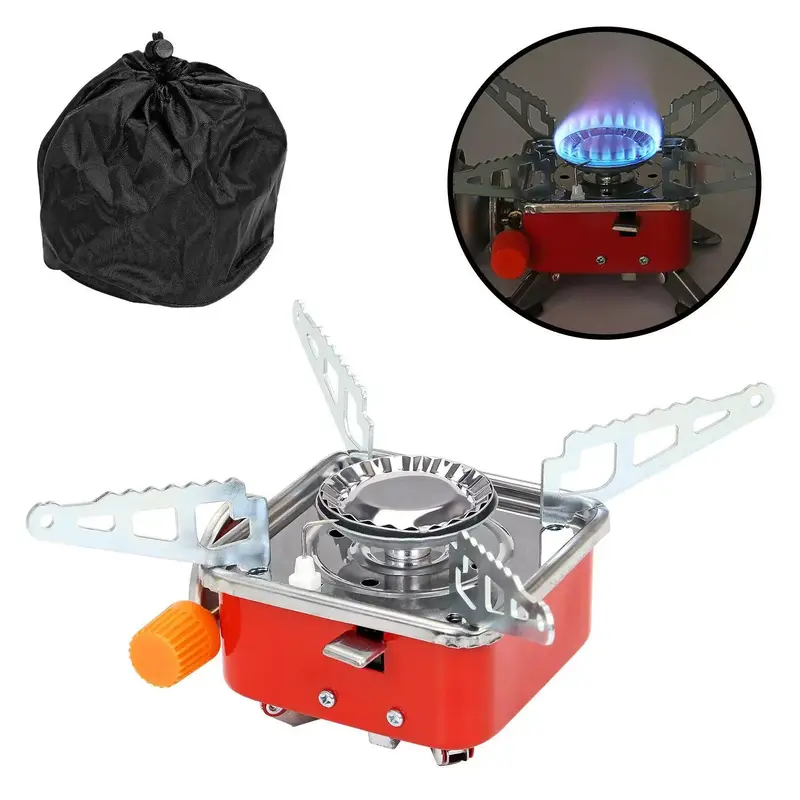 Outdoor Picnic Gas Burner Camping Hiking Fishing Mini Butane Stove Cooker 0