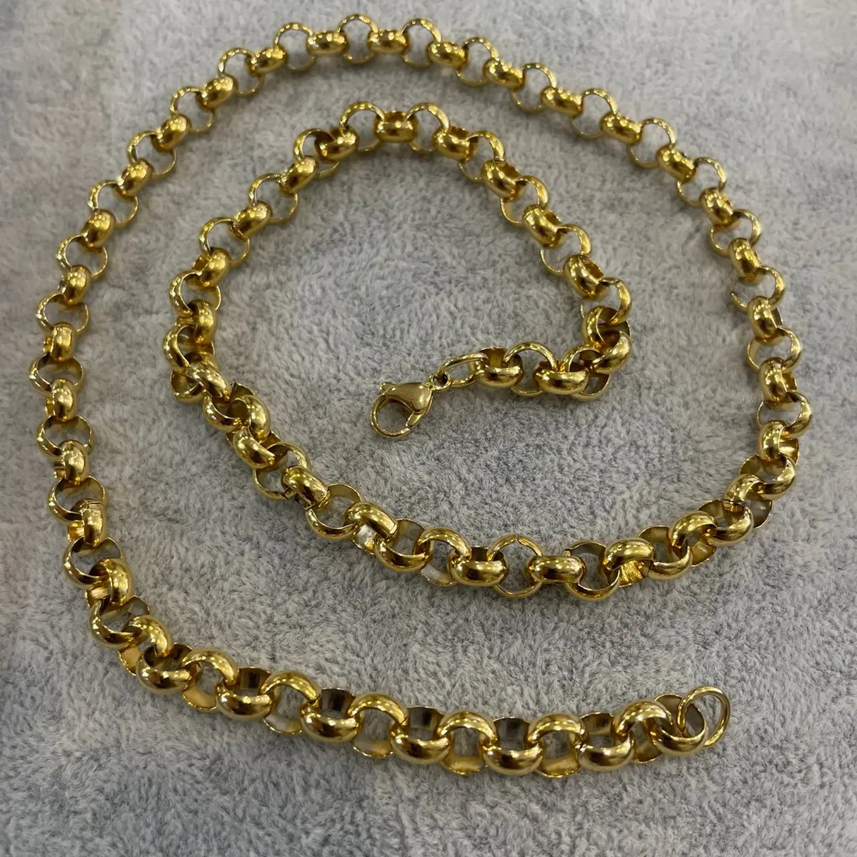 10mm new kids and adults belcher chains stainless steel gold plated