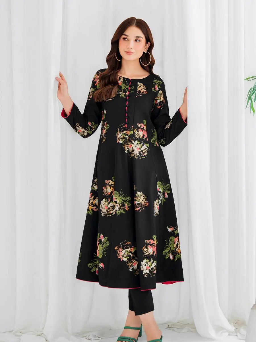 GARNET ORIGINAL FROCK STYLE DRESS WITH PANELS COTTON LAWN 2 PIECE SUMMER