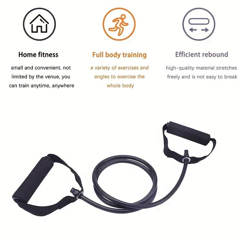 Product Introduction of 1pc 5-Level Resistance Bands with Handles for Home Workouts and Strength Training - Perfect for Yoga, Pilates, and Boxing 2