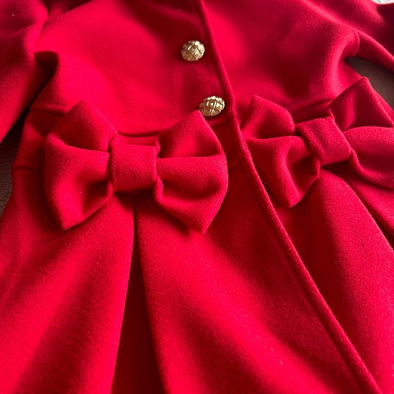 STYLUXEYOUNGER - DEMI - KIDS DRESS BOW COAT 1