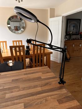 Product Review of Overhead Smartphone Mount With Ring Light, 1 Count Adjustable Rotatable Smartphone Arm Stand, Professional Desk Cellphone Camera Holder Stand for Live Stream, Selfie Accessories from Z**O 0