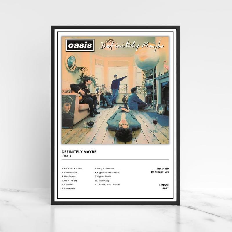 Oasis Full Collection of Album Cover Posters A5 A4 A3 Unframed Decor Print Wall Bands Glossy Photo 7