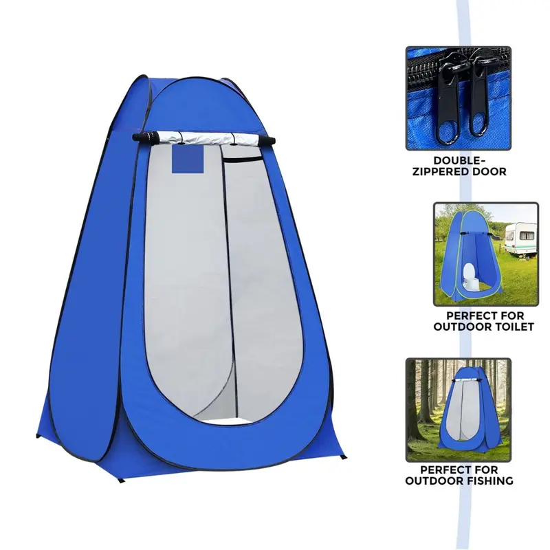 Pop-Up Privacy Tent, Portable Outdoor Camping Shower & Toilet, Changing Room for Hiking, Quick Setup Privacy Shelter, Waterproof, Foldable Privacy Tent for Outdoor Activities, Easy to Carry, Ideal for Camping, Hiking, Festivals, Perfect Gift for Camping 2