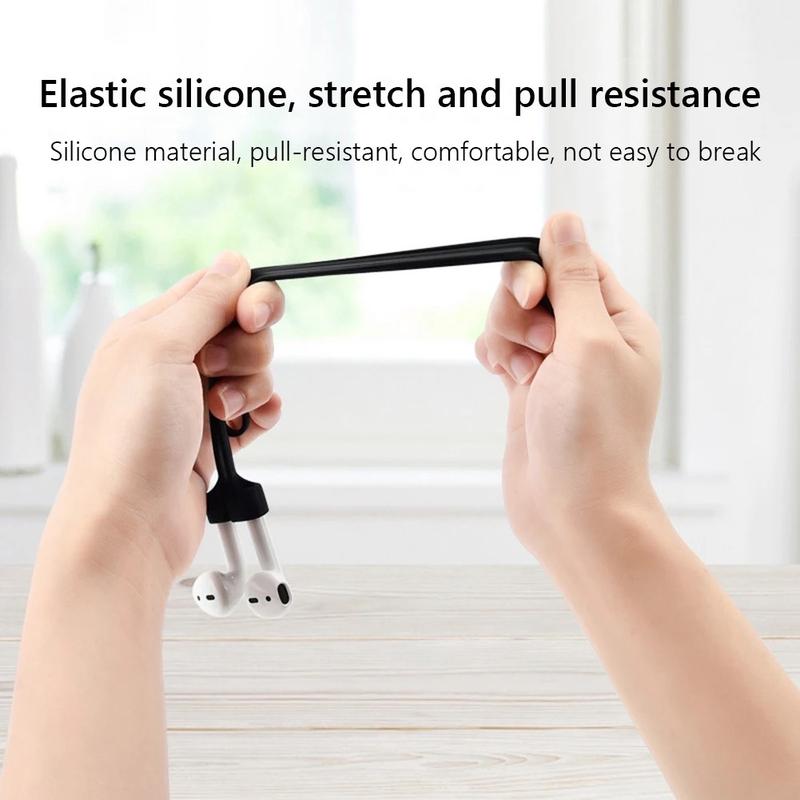 New Anti-lost Soft Silicone Neck Strap Rope For Airpods Earphone UK 2