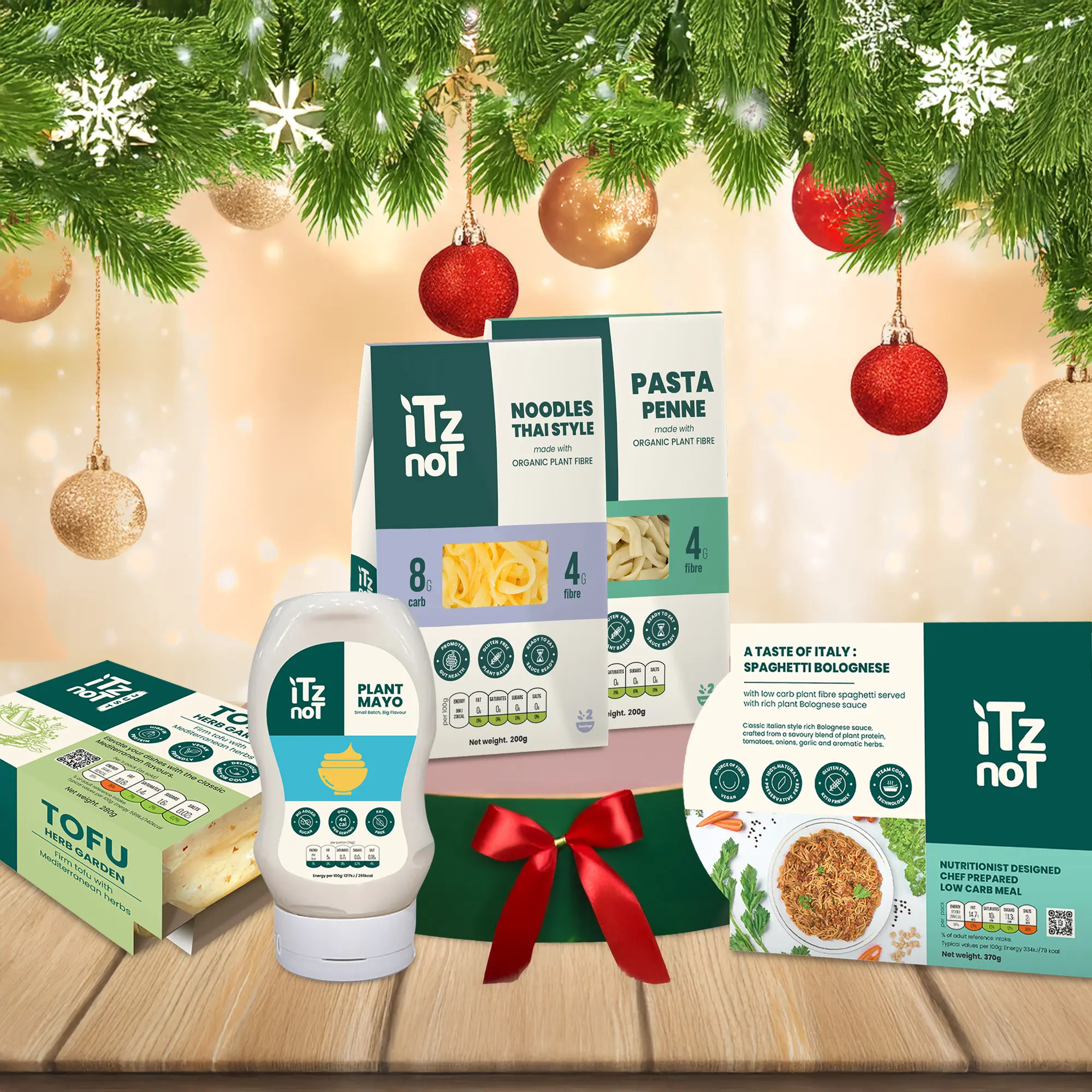 iTz noT Just Christmas Gift Hamper -  Plant-Based, Gluten Free, Low Carb Gift Box