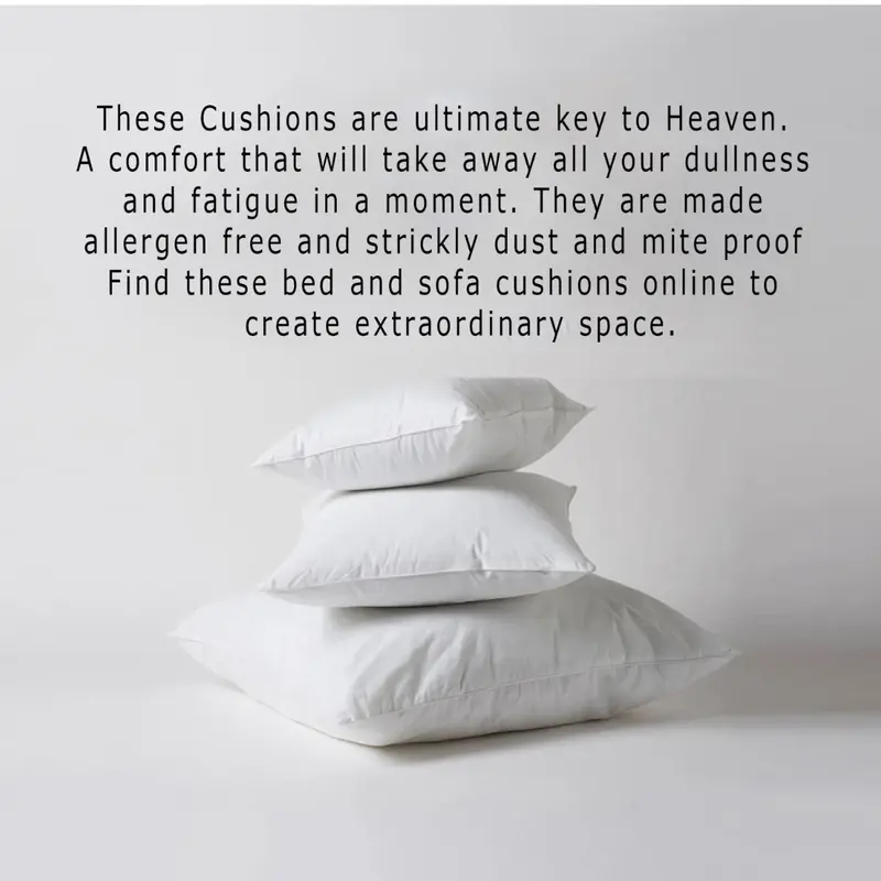 Pack of 4 Extra Deep Filed All Sizes Cushion Pads Inserts Fillers Scatters Soft cushions 5