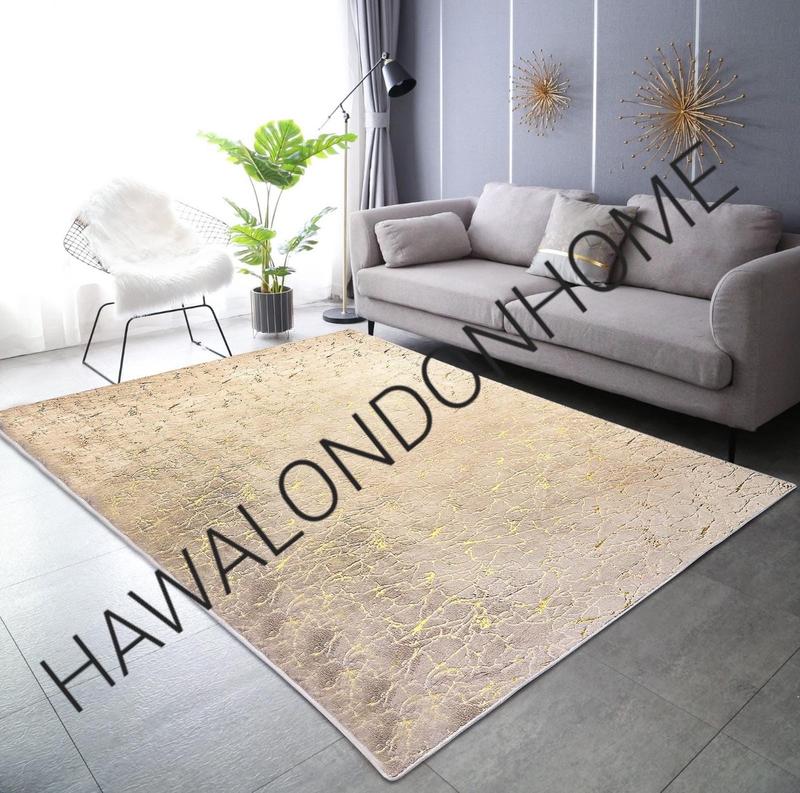 Product Introduction of LUXURY NON SLIP MACHINE WASHABLE MARBLE EFFECT RUGS 90X190CM 160X230CM 190X270CM 12