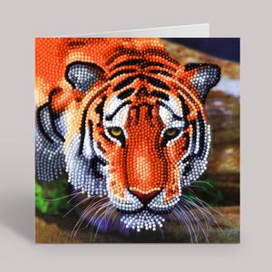 "Tiger" Crystal Art Card Kit