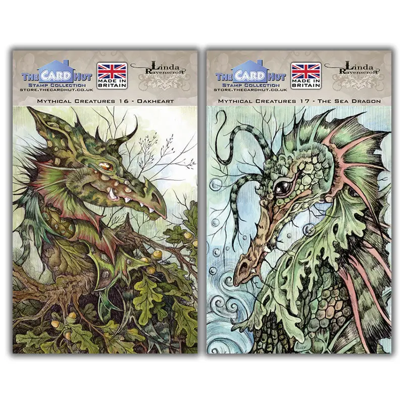 Linda Ravenscroft: Mythical Creatures - Dragon Stamp Collection 6