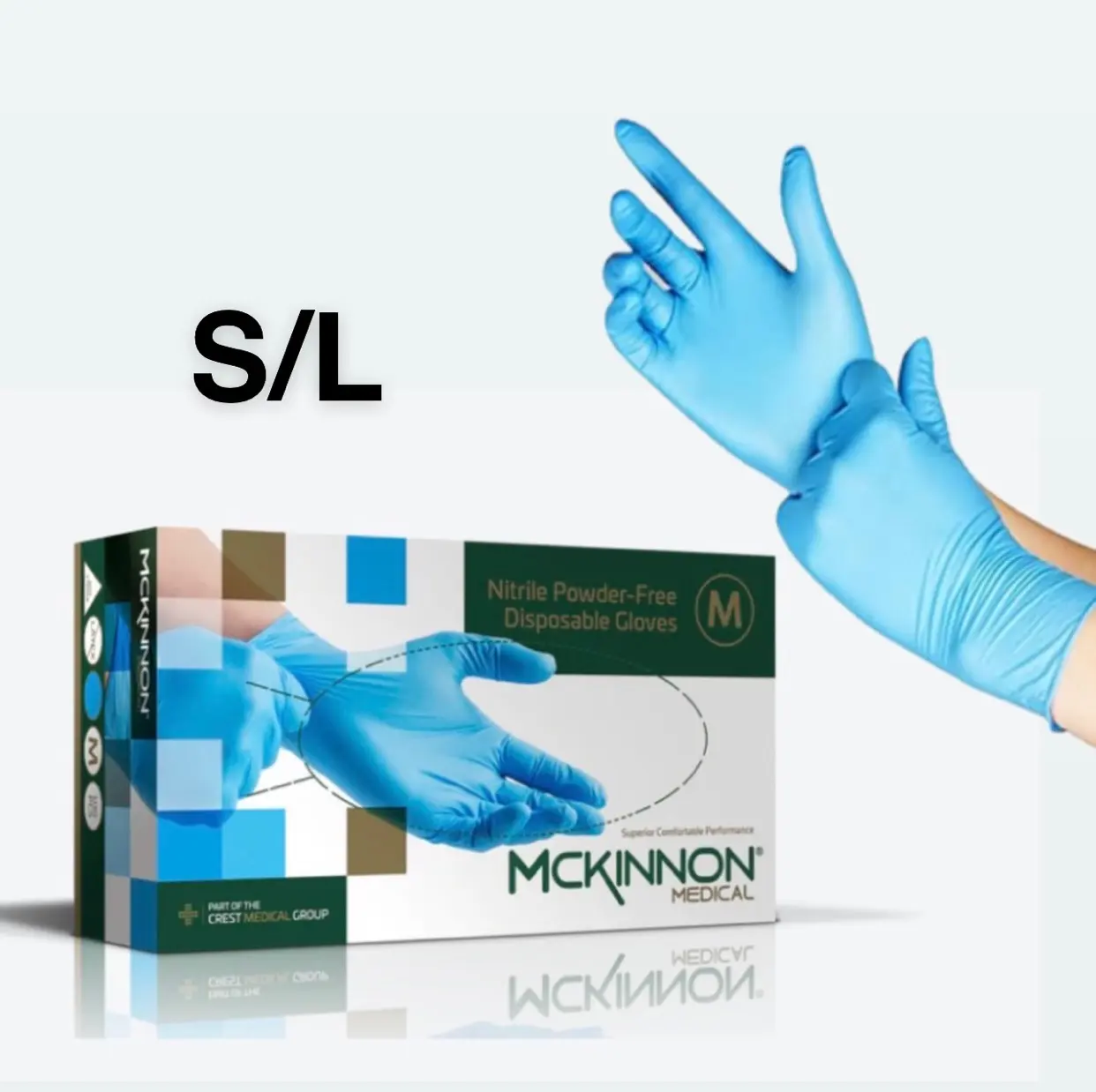1000 x Blue Nitrile Disposable Gloves (1000pcs - 10 boxes) | Latex Free | Powder Free