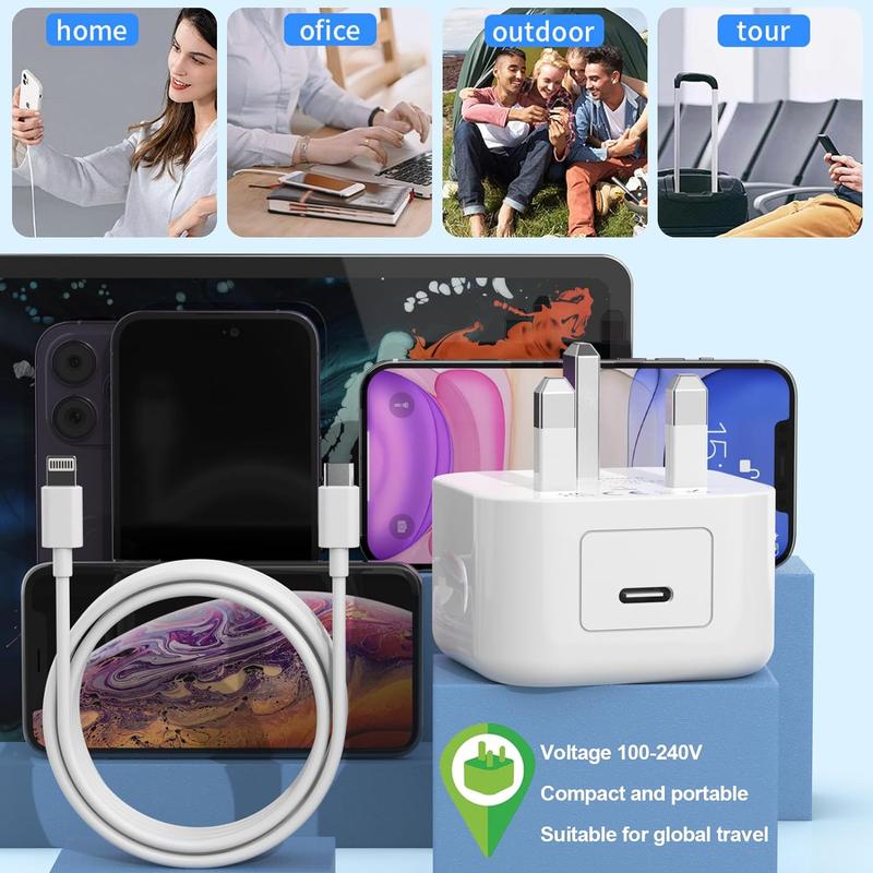 Low Quality [MFi USB C Fast Charger Plug Power Adapter with 6FT iPhone Fast Charger Cable for iPhone 14/13/12/11 Pro/Pro Max/XS Max/XS/XR/X/SE/8 and More 6