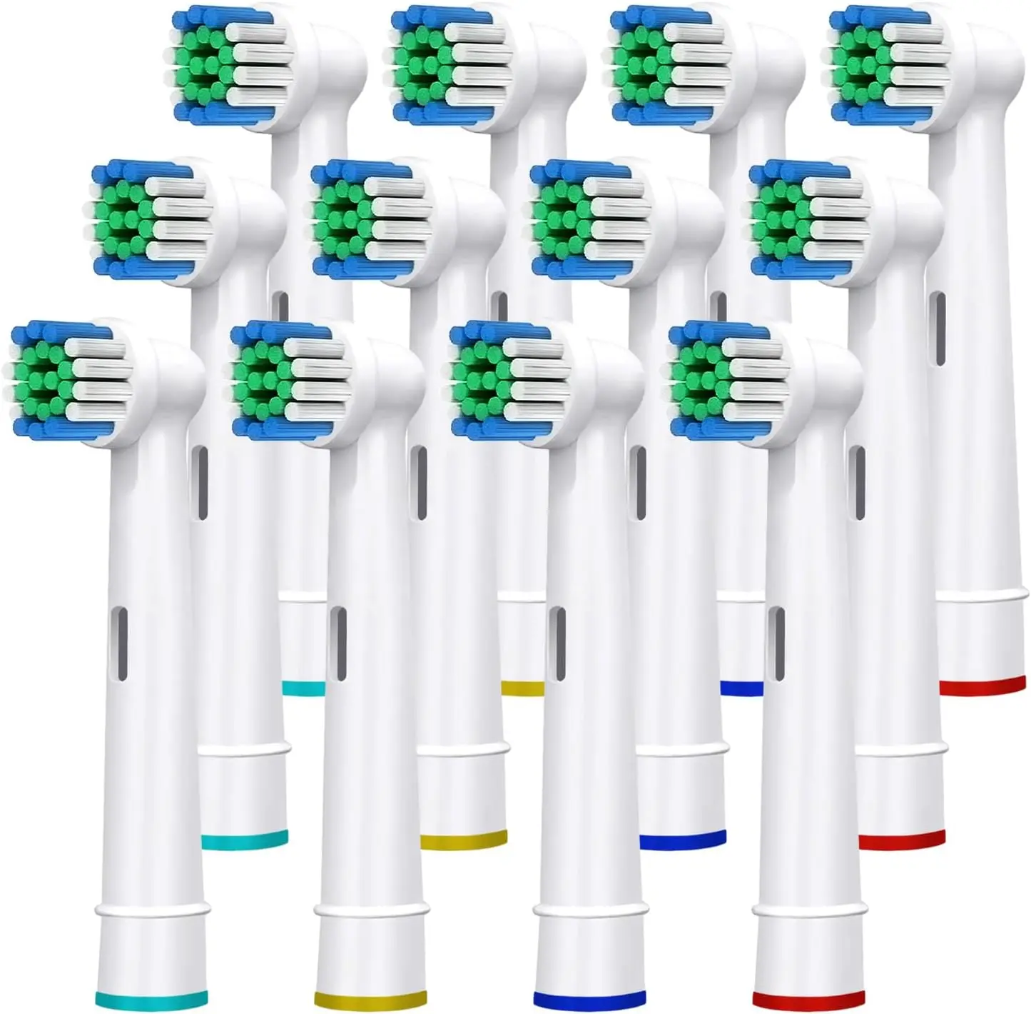Toothbrush Head Replacement - 12 Pack of Oral B Replacement Toothbrush Heads Compatible with Oral B rechargeable Handles Cleansing tooth flosses Oral-B, Bristles Tooth Brush Replacement Head, Oral Cleaning Brush Heads, Gentle Comfort Cleanser