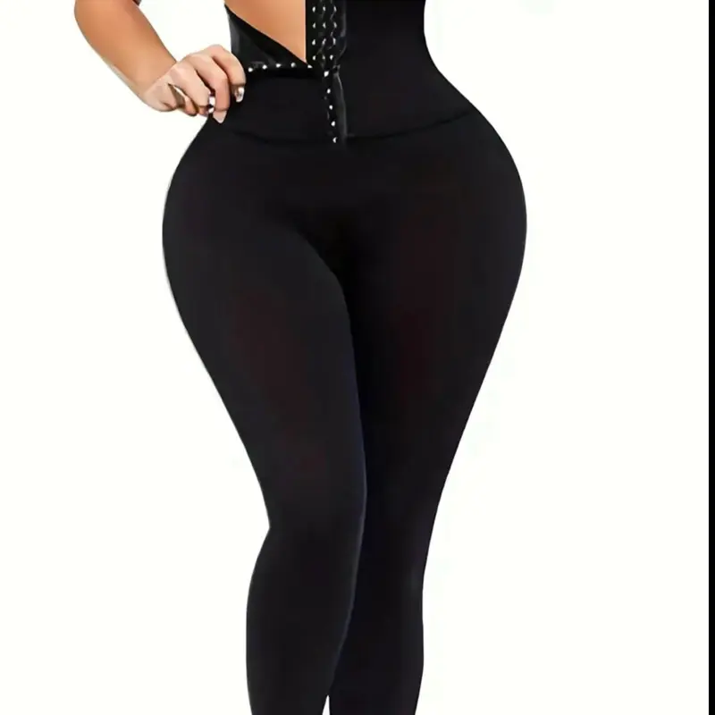 Women's Solid High Waist Sports Leggings, High Stretch Seamless Yoga Leggings, Gym Clothes, Ladies Sportswear for Indoor Outdoor Wear, Tummy Control, Leggings for Women