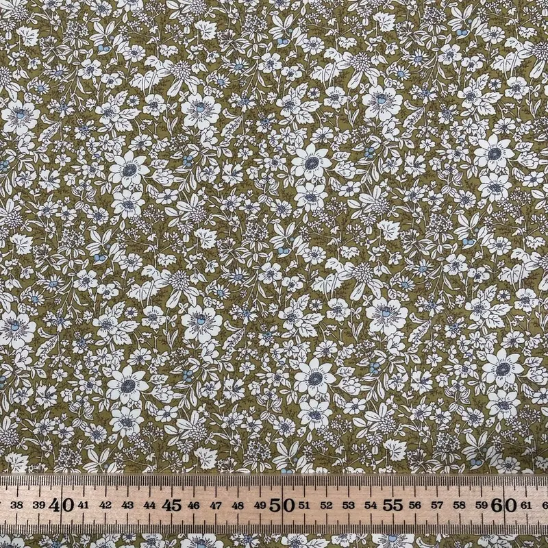 100% Cotton Superior Poplin Fabric * 6 Colours Mixed Spring Flowers Tiny & Small 2