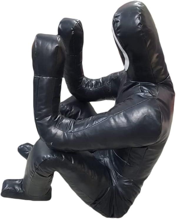 Product Introduction of Shelly MMA Grappling Dummy Self Defense Training Judo Punching Bag Dummy BJJ Wrestling Dummy Sitting Defensive Position Brazilian JIU Jitsu Submission Vinyl Fabric Dummy 170cm UNFILLED 6