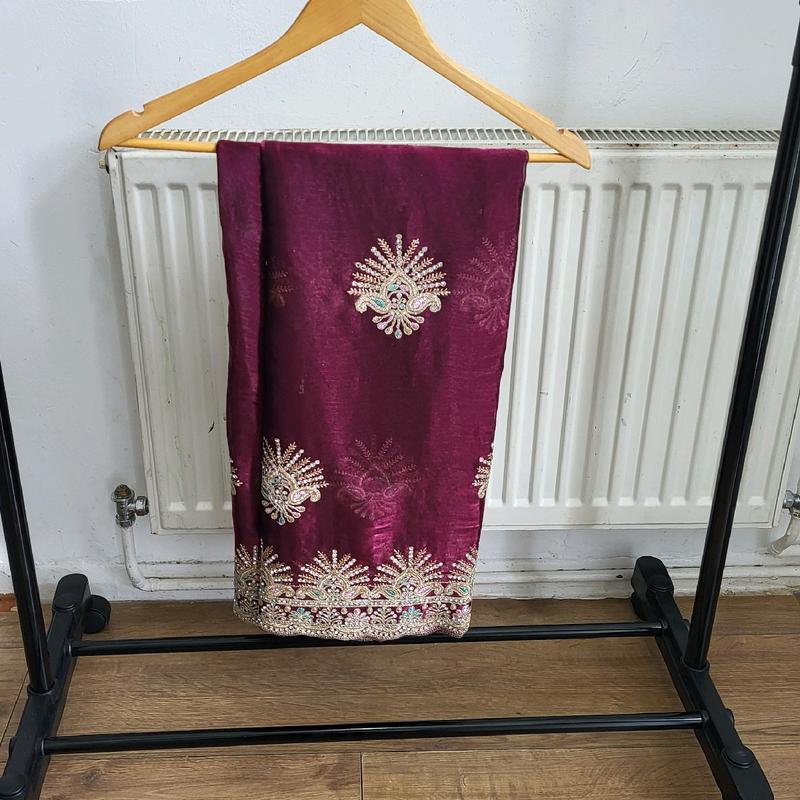 Burbury silk saree With Ready Blouse 2