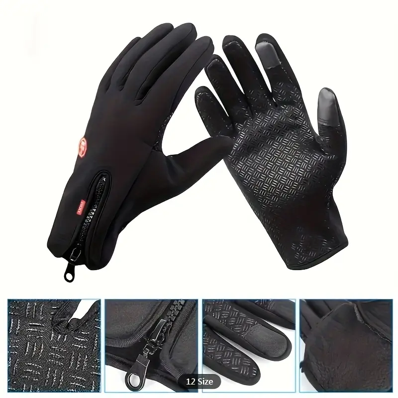 1 Pair Premium Winter Gloves - Waterproof, Windproof, Thermal Insulation, Touchscreen Compatible, and Anti-Slip - Ideal for Outdoor Activities, Skiing, Snowboarding, and Gift Giving 5