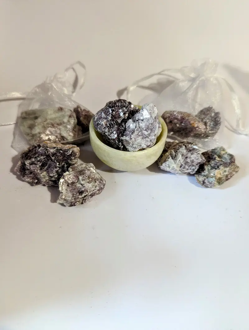 Product Introduction of Crystal gemstone purple lepidolite 2 pack gift set 1