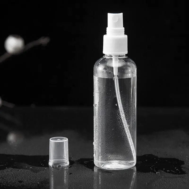 7-Pack 100ML Clear Plastic Spray Bottles – Refillable Travel-Size Perfume & Mist Atomizers Lightweight