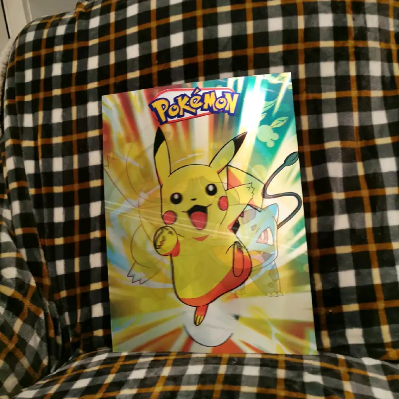 3D lenticular poster of Pokemon - Bulbasaur, Pikachu, Charmander and Squirtle Decor Room Wall Print 2
