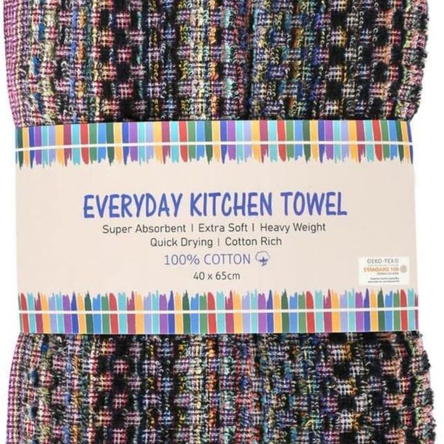 GAX  Tea Towels - (40 x 65cm) Super Absorbent 100% Cotton Hotel Quality Terry Tea Towel - Premium Quality Lint Free Kitchen Towels, Hand Towels & Wash Cloths - Assorted Colors (Multiple Packs) 8