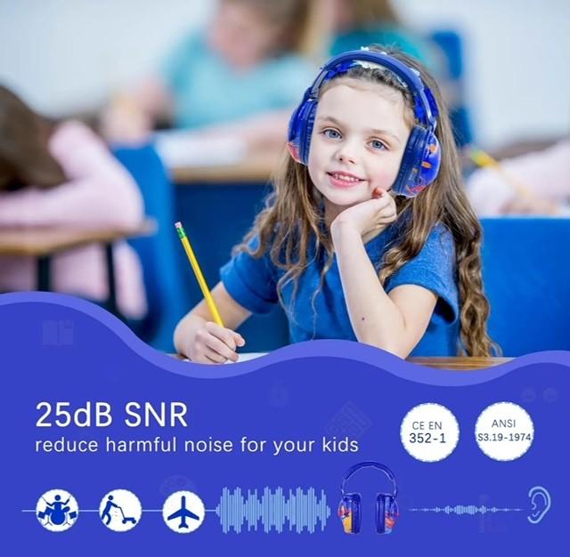 Ear Defenders for Kids - Noise cancelling ear protection with extra thick soft foam - Super comfortable 4